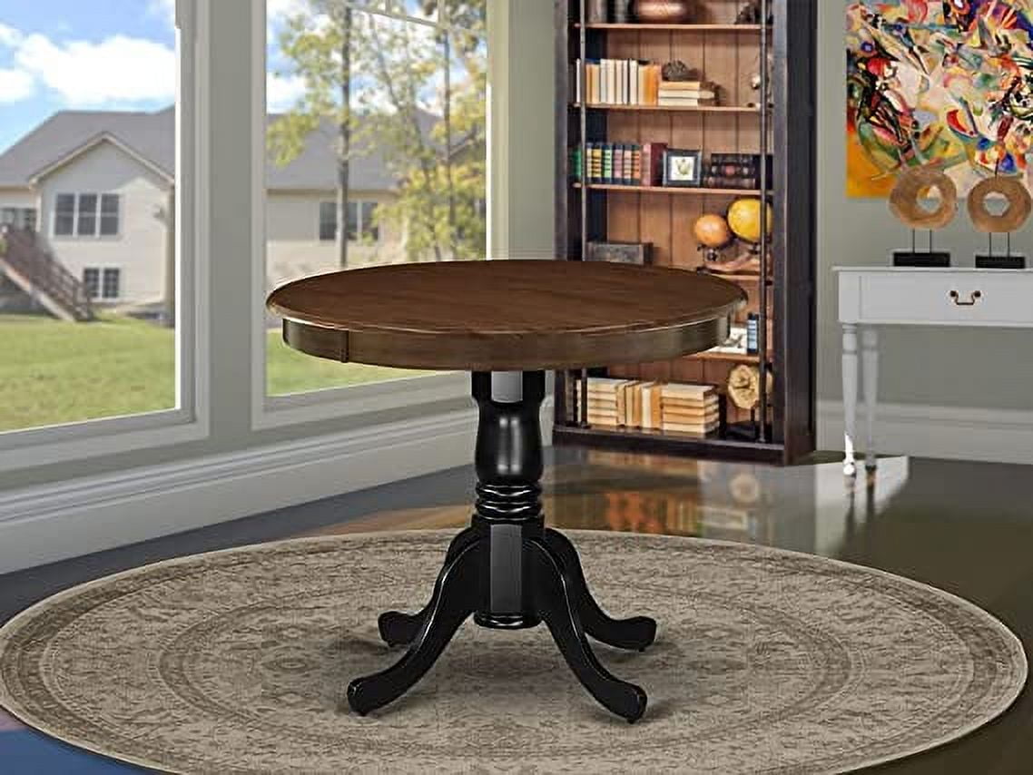 East West Furniture Dining Table Oak & Black, AMT-WBK-TP