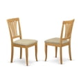 thumbnail image 1 of East West Furniture Avon 36" Wood Dining Chairs with Cushion in Oak (Set of 2), 1 of 3