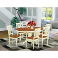 thumbnail image 1 of East West Furniture Avon 7-piece Wood Dinette Set in Buttermilk/Cherry, 1 of 5