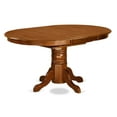 thumbnail image 1 of East West Furniture Avon 7-piece Wood Dining Set with Linen Seat in Saddle Brown, 1 of 3