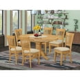 thumbnail image 1 of East West Furniture Avon 7-piece Wood Table and Dining Chairs in Oak, 1 of 9