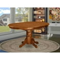 thumbnail image 1 of AVT-SBR-TP Oval Table with 18" Butterfly leaf - Saddle Brown, 1 of 3
