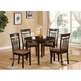 thumbnail image 1 of East West Furniture BOCA5-CAP-C Bosca 5PC set with round table and 4 microfiber upholstered seat chairs, 1 of 1