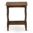 thumbnail image 1 of East West Furniture Bedford Wood End Table with Open Storage in Jacobean Brown, 1 of 4