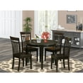 thumbnail image 1 of East West Furniture Boston 5-piece Kitchen Table and Chair Set in Cappuccino, 1 of 7