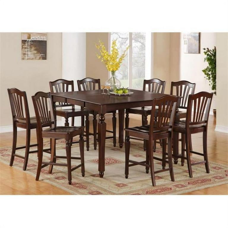 Counter height square table for 8 sale