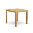 thumbnail image 1 of East West Furniture Cafe 5-piece Wood Dining Table and Bar Stool Set in Oak, 1 of 2
