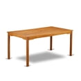 thumbnail image 1 of BCMTRNA Rectangular Terrace Acacia wood Dining Table - Natural Oil Finish- Extension butterfly leaf, 1 of 5