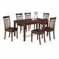 thumbnail image 1 of East West Furniture Capri 7 Piece Rectangular Dining Table Set with Faux Leather Seat Chairs, 1 of 2