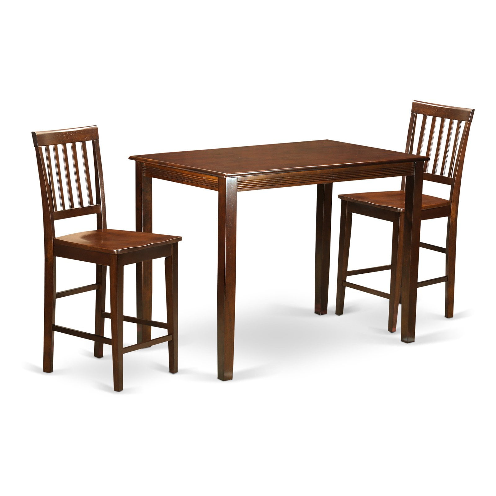 East West Furniture Counter Height Table & 2 Chairs Yarmouth