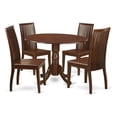 thumbnail image 1 of East West Furniture DLIP5-MAH-W 5 Piece Dublin Kitchen Table Set, 1 of 1