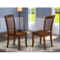 East West Furniture Dining Chair Mahogany, DAC-MAH-W