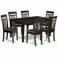 thumbnail image 1 of East West Furniture Dining Room 4 Table Top & 4 Chairs - Cappuccino, 1 of 2