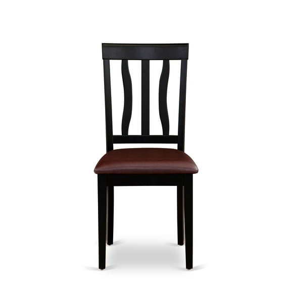 East West Furniture Dining Set Consist of a Rectangle Dining Table and Dining Chairs (Chair Seat Type Options) NIAN7-BCH-LC