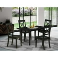 thumbnail image 1 of East West Furniture Dining Table- Dining Chairs, NOBO5-BLK-W, 1 of 6