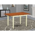 thumbnail image 1 of East West Furniture Dining Table - a Rectangle Table Top with Butterfly Leaf, 32x54, Buttermilk & Cherry, 1 of 5