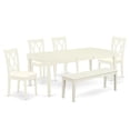 thumbnail image 1 of East West Furniture Dining Room Set Linen White, DOCL6-LWH-C, 1 of 4