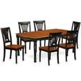 thumbnail image 1 of East West Furniture Dining Room Set Black & Cherry, DOPL7-BCH-W, 1 of 4