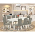 thumbnail image 1 of East West Furniture Dining Room Set Linen White, DOEN9-LWH-06, 1 of 6