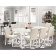 thumbnail image 1 of East West Furniture Dining Room Set Linen White, DOAB9-LWH-02, 1 of 6