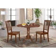 thumbnail image 1 of East West Furniture Dining Room Set Mahogany, DLDA3-MAH-W, 1 of 6