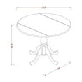 thumbnail image 1 of DLWE3-WHI-W 3 PC Dining room set for 2-Kitchen Table and 2 Kitchen Dining Chairs, 1 of 5