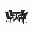 thumbnail image 1 of East West Furniture Dining Room Set Wirebrushed Black, DLGA5-ABK-24, 1 of 4