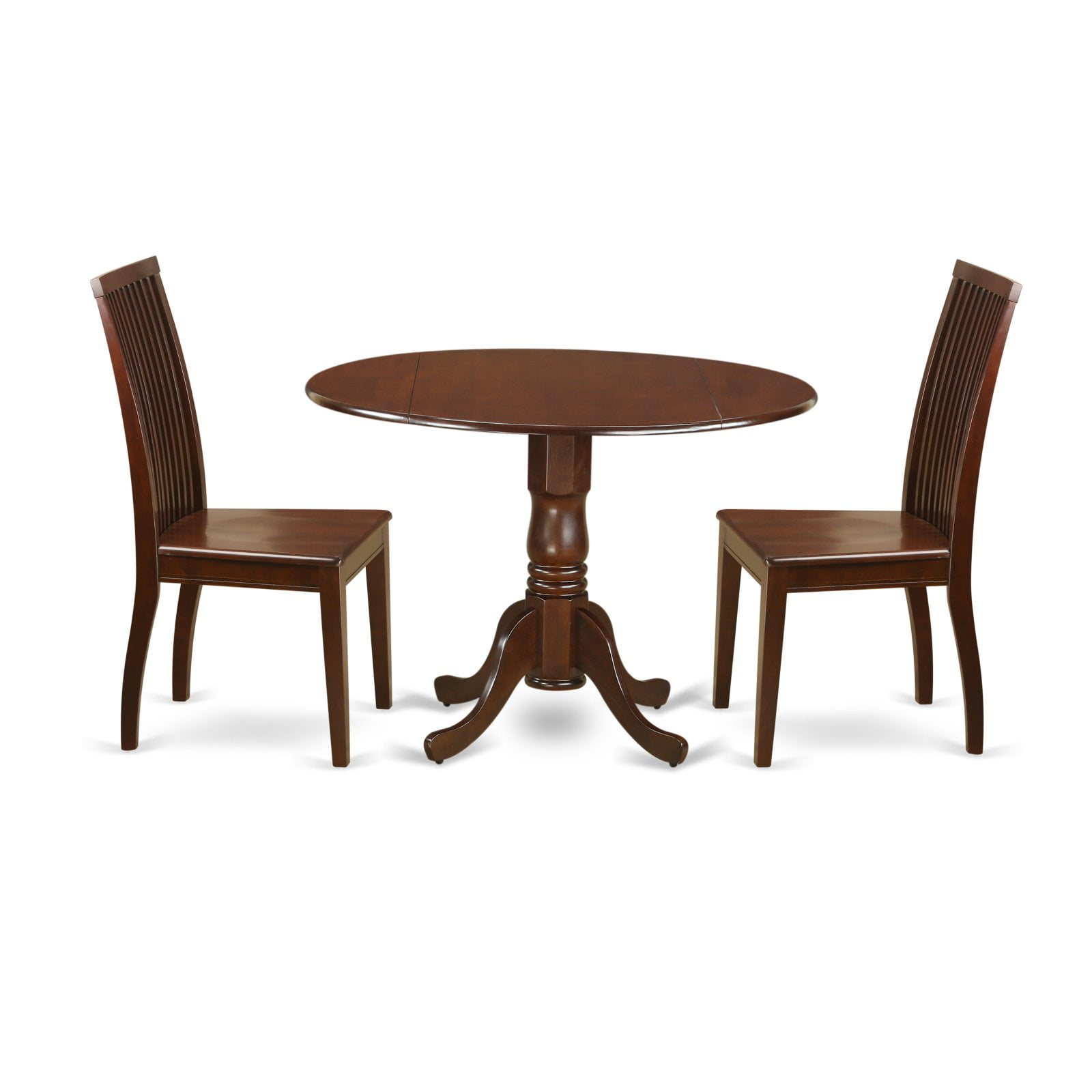 East West Furniture Dublin DLIP3 Three Piece Drop Leaf Dining Set