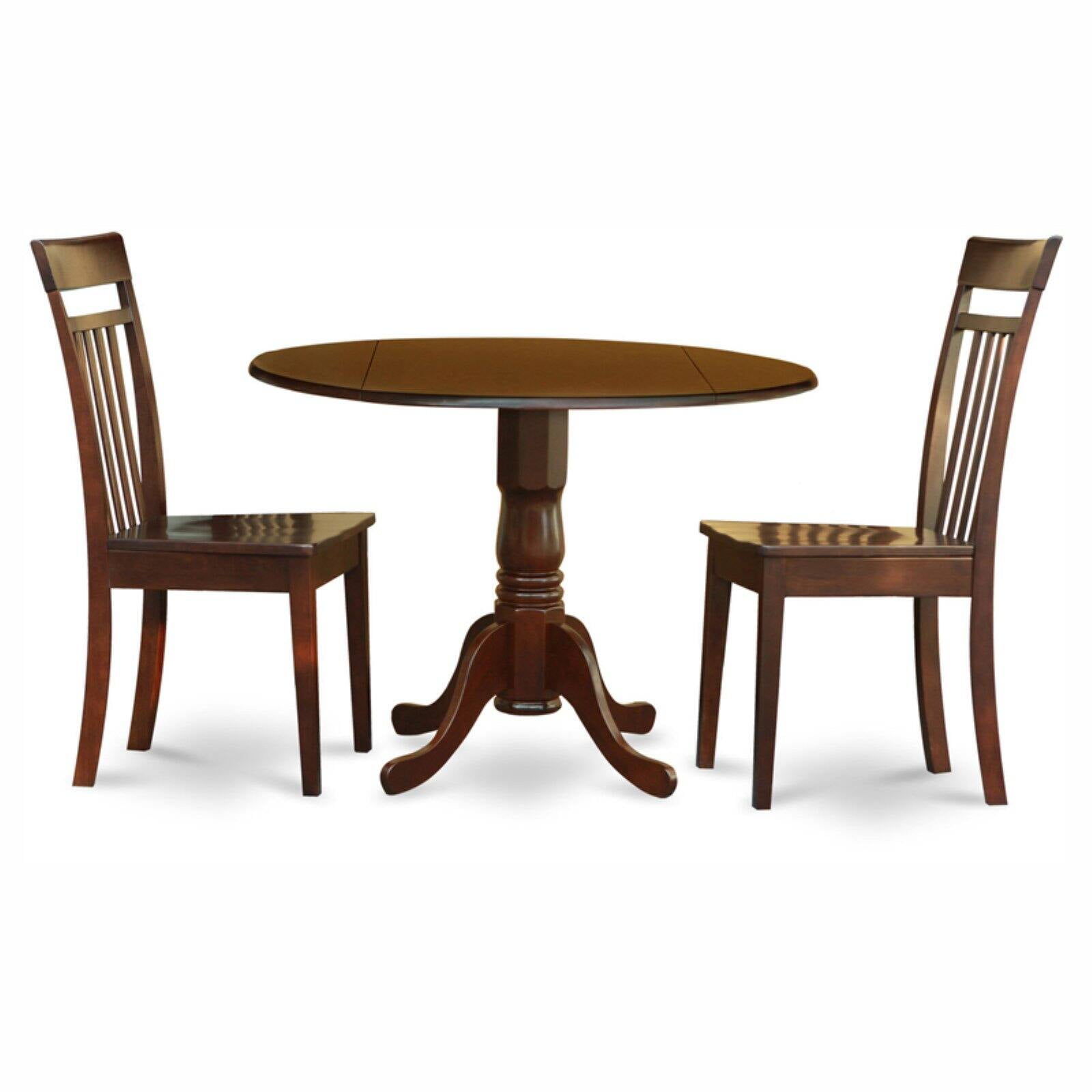 East West Furniture Dublin Dining Table & Ladder Back Chairs in