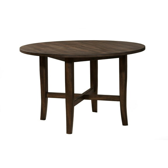 East West Furniture Dublin Traditional Wood Dining Table in Mahogany/Black
