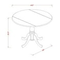 thumbnail image 1 of East West Furniture Dining Table Mahogany & Linen White, DLT-MLW-TP, 1 of 2
