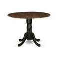 thumbnail image 1 of East West Furniture Dublin Traditional Wood Dining Table in Walnut/Black, 1 of 4