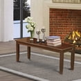 thumbnail image 1 of East West Furniture Dudley 17" Wood Dining Bench in Classy Mahogany, 1 of 3