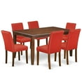 thumbnail image 1 of East West Furniture Dining Room Set Mahogany, DUAB7-MAH-72, 1 of 4