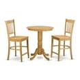 thumbnail image 1 of East West Furniture 3  Pc  Dining  counter  height  set  -  high  top  Table  and  2  dinette  Chairs., 1 of 4