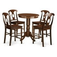 thumbnail image 1 of EDKE5-MAH-W 5 Pc counter height set - counter height Table and 4 counter height Dining chair., 1 of 2