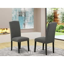 East West Furniture Dining Chair Black, ENP1T20