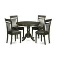 thumbnail image 1 of East West Furniture Antique 5-piece Dining Table and Chair Set in Cappuccino, 1 of 4