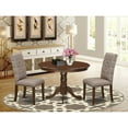 thumbnail image 1 of East West Furniture Hartland 3-piece Wood Dining Set in Mahogany/Dark Khaki, 1 of 6