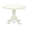 thumbnail image 1 of East West Furniture Hartland 3-piece Dining Set with Round Table in Linen White, 1 of 5