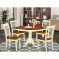 thumbnail image 1 of East West Furniture Dining Room Set Buttermilk & Cherry, HLDA5-BMK-W, 1 of 6