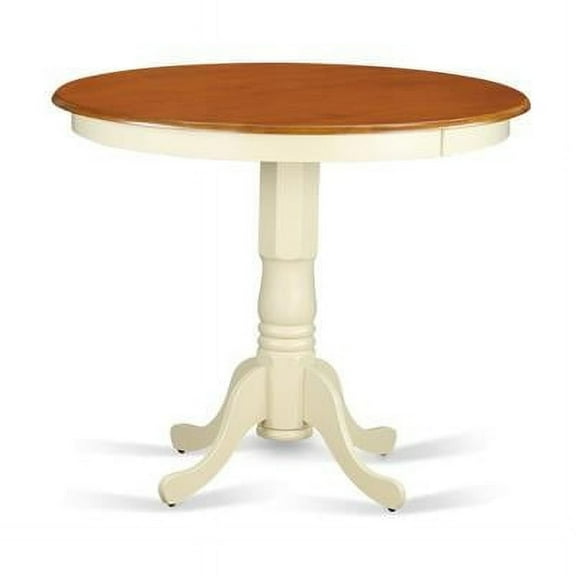 East West Furniture JAT-WHI-TP Counter Height Table, Buttermilk & Cherry