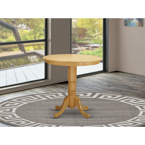 East West Furniture Jackson 36" Traditional Wood Dining Table in Oak