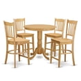 thumbnail image 1 of East West Furniture 5  PC  counter  height  pub  set  -  Kitchen  Table  and  4  bar  stools., 1 of 4