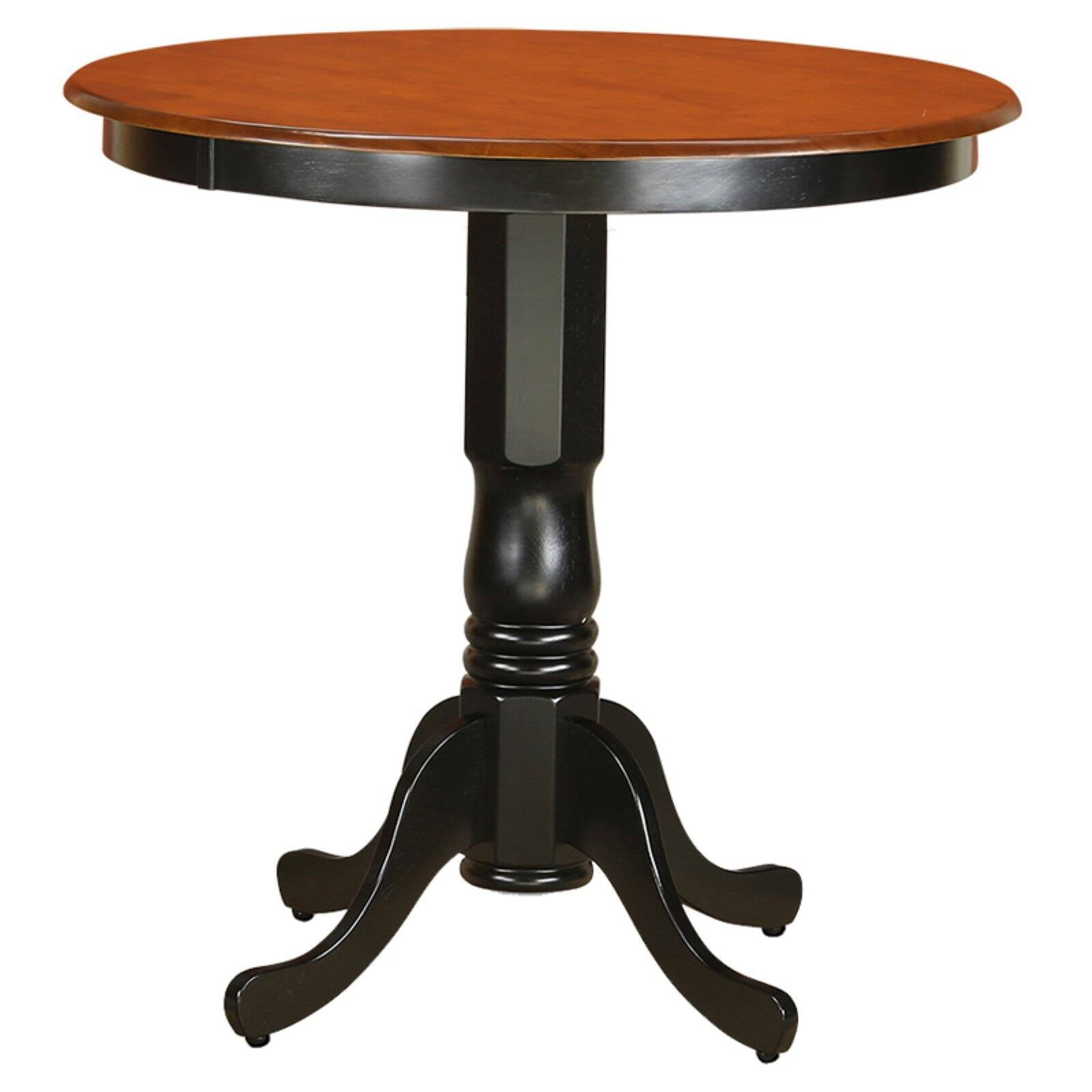 East West Furniture Jackson Pedestal 36 Inch Round Counter Height