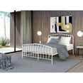 thumbnail image 1 of East West Furniture Kemah Traditional Metal Full Bed Frame in White, 1 of 7