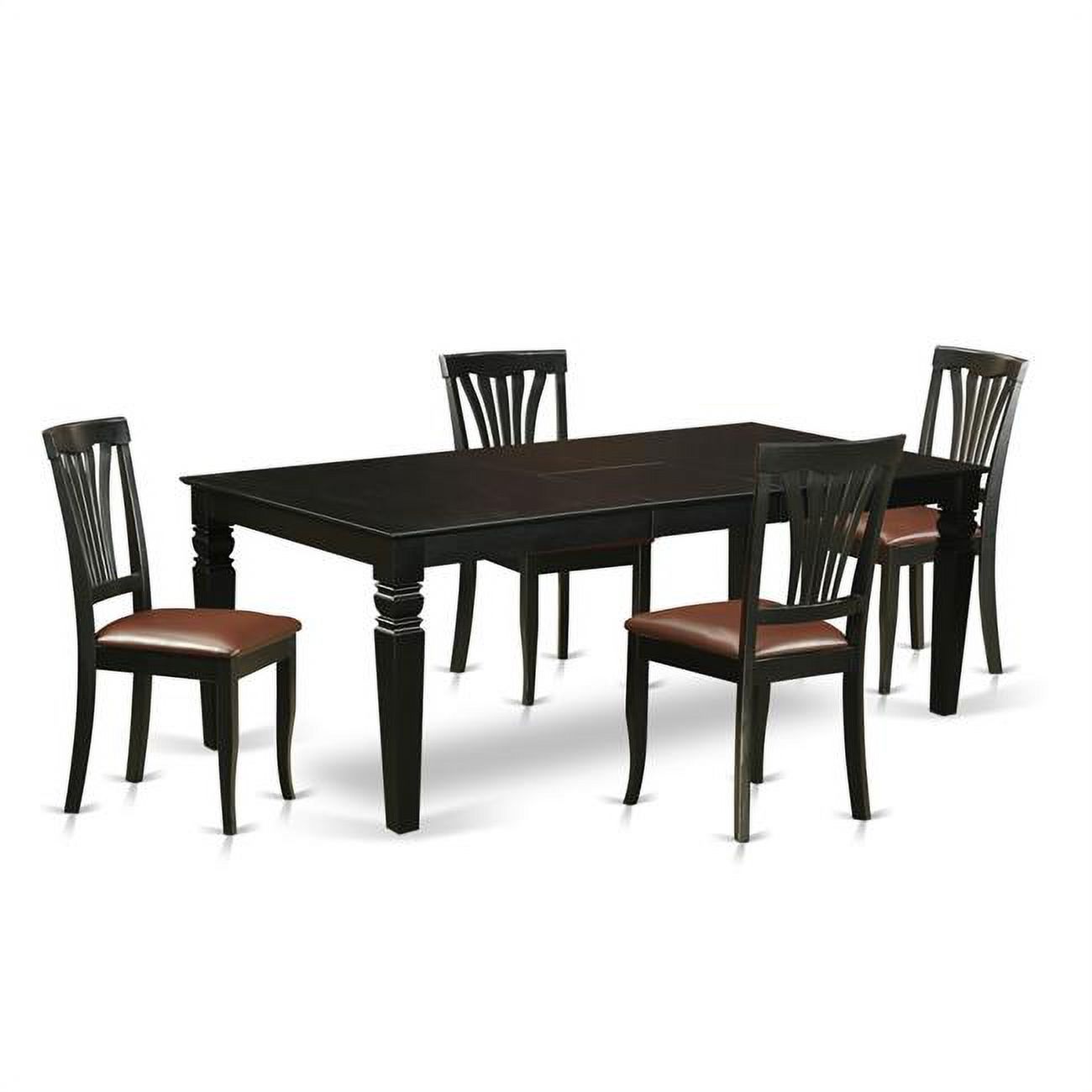 East West Furniture Set with a Single Logan Kitchen Table