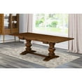 thumbnail image 1 of East West Furniture LAT-08-TP Rectangular Kitchen Table with Butterfly Leaf Antique Walnut Color Table Top Surface and Solid Wood Kitchen Table Legs in Antique Walnut Finish, 1 of 4