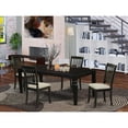 thumbnail image 1 of East West Furniture Dining Room Set Black, LGDA5-BLK-C, 1 of 6