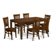 East West Furniture Lynfield 7 Piece Hepplewhite Modern Dining Table Set
